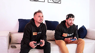 Foursome on Halloween night 2 very hot Colombian women pump our milk just before we go trick-or-treating