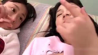 Petite Japanese Babes In Trio Facialized