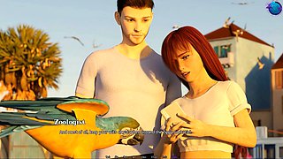 Hentai adventure at the gas station with some matrix hearts and big tit JOI