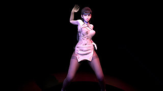 Stellar Blade Eve Hip Hop Dance in Dress - Full