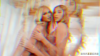 Lingerie Threeway With Ricky Johnson, Emma Hix, Azul Hermosa - Brazzers