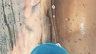 Morning Shower with My Dildo