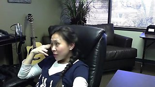 Epic Fuck 4: Married Asian Secretary Fucks Her White Boss For A Raise