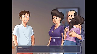 Step siblings get frisky in summertime saga episode with big boobs and cartoon fun