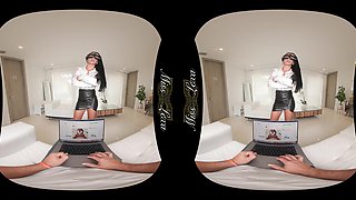 Hot Secretary Fucks Her 2 Bosses At The Office