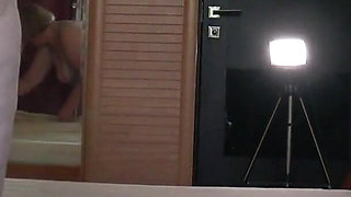 A Neighbor Watches a Mature Housewife Through an Open Balcony. Big Ass in White Panties. PAWG.