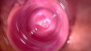 Camera Deep Inside Mia's Creamy Pussy