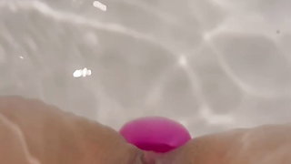 Bathroom Bliss: Masturbating with a Pink Plug Pop