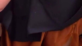 Big Breasts President Secretary Is Commuting with a Vibe! 1