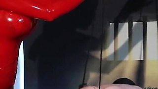 Miss Alessa Milano Red Latex, My Whipp & My Sissybitchs Eggs