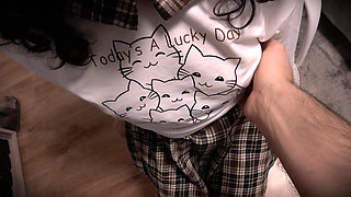 18yo Schoolgirl Gets Her Private Lesson on the Desk Chair