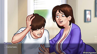 SUMMERTIME SAGA Stepmom with huge tits hot sex