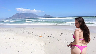 Stripping and Frolicking on the Beach