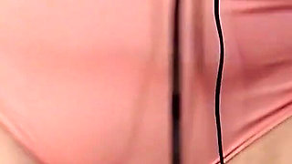 Peach Panties Cameltoe Under Sexy Lace Skirt