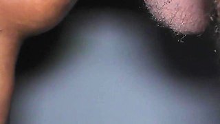 Ebony GF Sucks Big White Cock and Swallows All My Cum