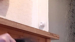 Risky Cunnilingus in the Kitchen Next to Our Stepmother