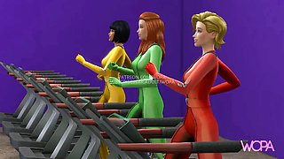 Totally Spies - Lesbian sex in the gym bathroom