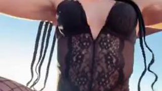 Izzy  Ari Beach Threesome