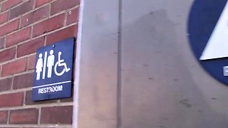 Blowjob blonde sucks big cock