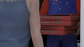 Naughty Neighbours - V0.57 - Libby Showed Her Boobs to the Delivery Guy to Get the Pizzas for Free