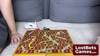 Hot Strip Snakes & Ladders Sex Game with Aften Opal & Celestina Blooms - Big Tits, Blowjob & Hardcore Action