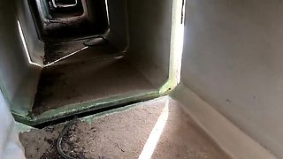 Big Tits Slapped & Punished in Public Tunnel - BDSM Humiliation