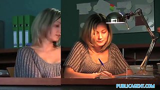 Office Secretary Fucked By A Huge Cock In The Toilet