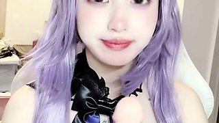 Sexy asian toys her pussy and ass on webcam