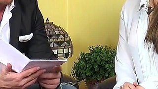 Horny Secretary Fucks the Customer.