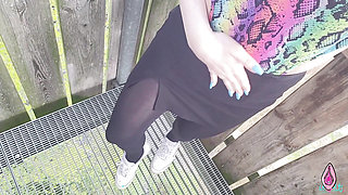 I Meet A Stranger In The Woods To Suck His Cock After He Caught Me Fingering At The Lookout Tower - Litclit69