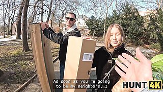 Hardcore movie with sassy Charlie Dean and Amalia Davis from Hunt4k