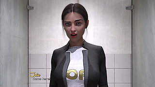 Banging My Stepmother's Friend Julie in the Public Toilet Stall of Club