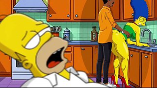 Marge Fucked While Homer's Takes a Nap - 2D Simpsons Animation
