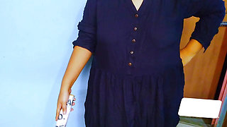When Dad Was not At home, Hot BBW New Married Big Boobs & Huge Ass Stepmom & stepson romantic sex enjoy by cleaning room