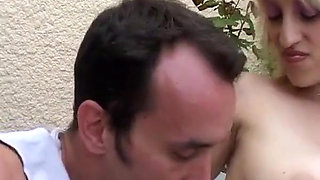 Gorgeous Big Boobed Blonde Babe Gets Hard Analized by One of Our Technician