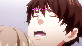 Kanade bent over in the hallway gets pounded from behind in loud, sloppy doggy sex!