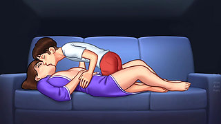 Big aunty make hot seen with anon in summer time saga