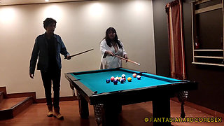 Giving My Best Friend Some Good Butt Massages After a Game of Pool Fantasiahardcoresex