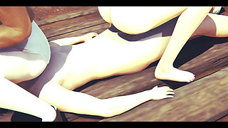 On Titans Hentai - Mikasa Fucked and Threesome with Annie - Manga Anime Japanese Asian Game Porn