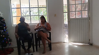 My stepson's English teacher invites me to her house and I end up fucking her big ass and leaving my semen in her mouth