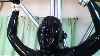 Fetish princesses in latex using bdsm toys
