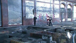BDSM - Rough Use of a Submissive Toy in Chains
