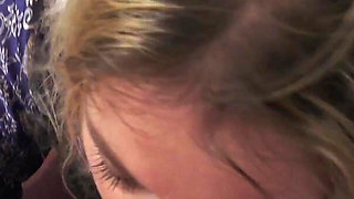 Milking stepson in the kitchen before his date