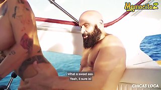 Busty Spanish Mature Slut Gets Her Tight Pussy Fucked On A Yacht - Gina Snake And Max Cortes