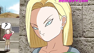 Android 18 ( Dragon Ball Z ) Prostitute Outdoor ( Cartoon Parody )