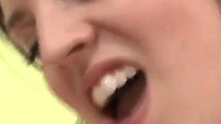 Teen Anna Skye sucks and fucks old cock to enjoy hot cum on her face