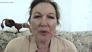 Grandma is horny for a hard cock and cum