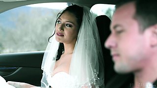 Sexy bride Bella Rolland is cheating on groom with his best friend