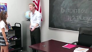 High School Teen Fucked To Orgasm By Teacher In Class