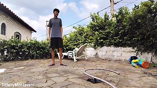 Tiffany Montavani In Stepmom Her Pool Her Trapped Puts Two Hands In Her Fisting Ass